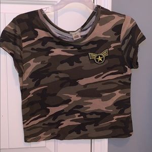 Camo Crop Top